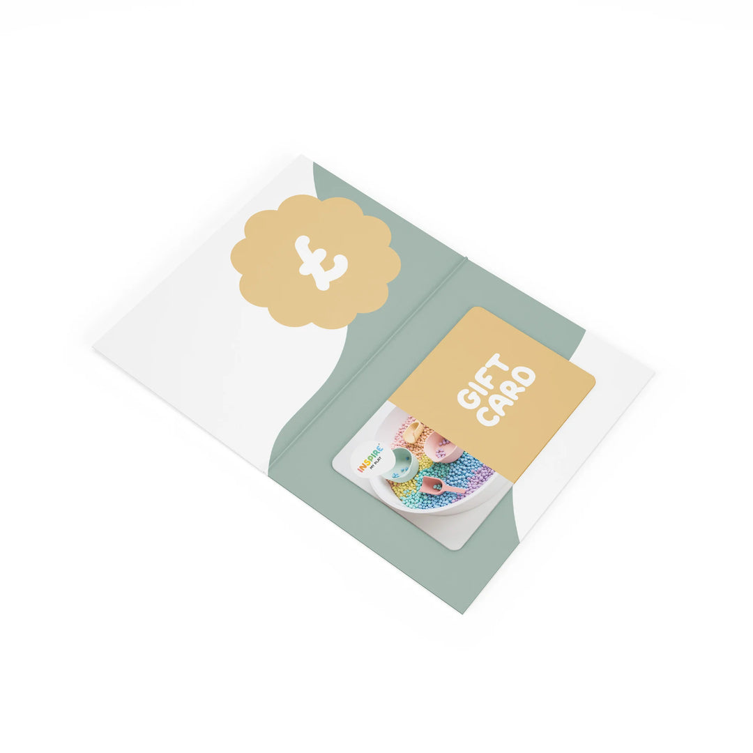 Offer your loved ones or friends a Gift Card for use in the Inspire My Play online store.