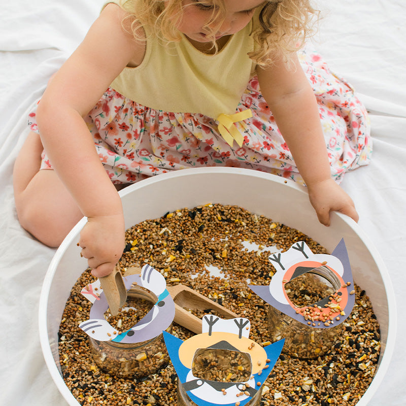 Feed the birds printable template