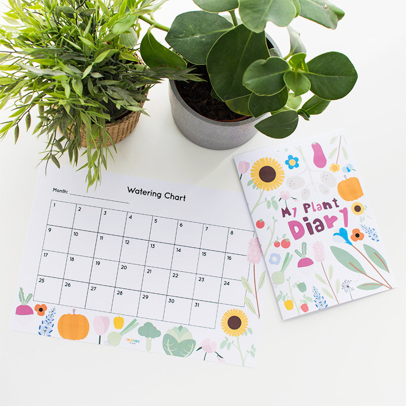 Plant diary and watering chart