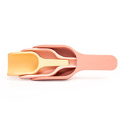 Give little hands the tools they need for hours of sensory fun with this set of 3 silicone play scoops, including a clever funnel-handled scoop. These chunky scoops - one large, one medium, and one small - are satisfying and practical to use, with a nifty nesting design that makes them easy to store.