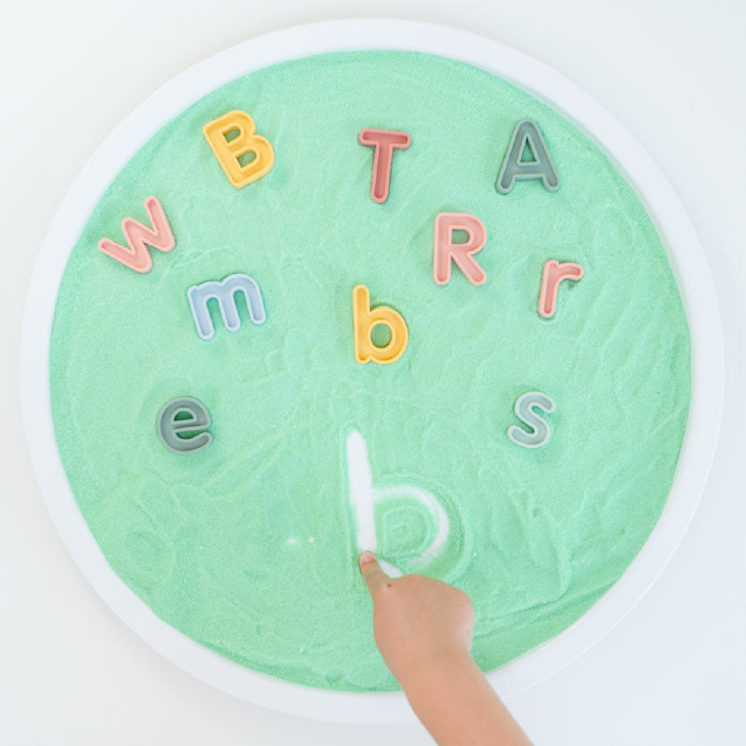 salt mark making letter drawing