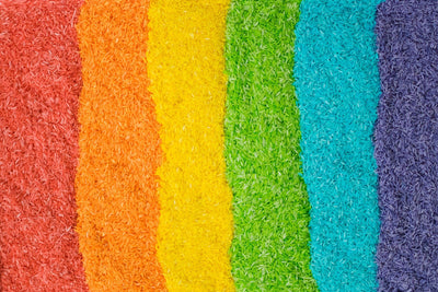 How to Make Rainbow Rice for Play