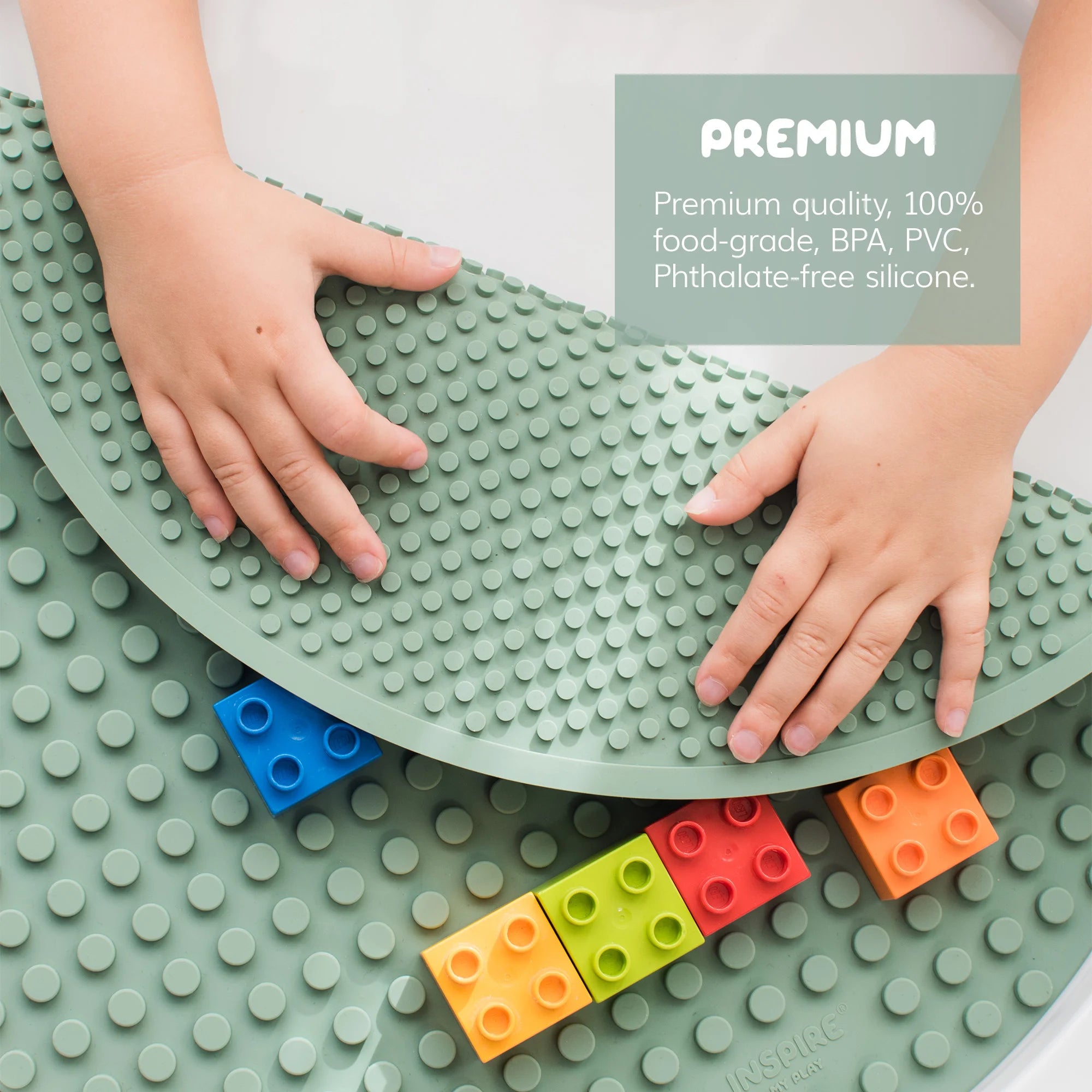 Extend your child’s construction fun with these brilliant double-sided building block mats. Suitable for use with popular modular building blocks. Ideal for creating small world set-ups and keeping precious builds safe so they can be returned to. One side can be used for toddler bricks, the other for more intricate builds.
