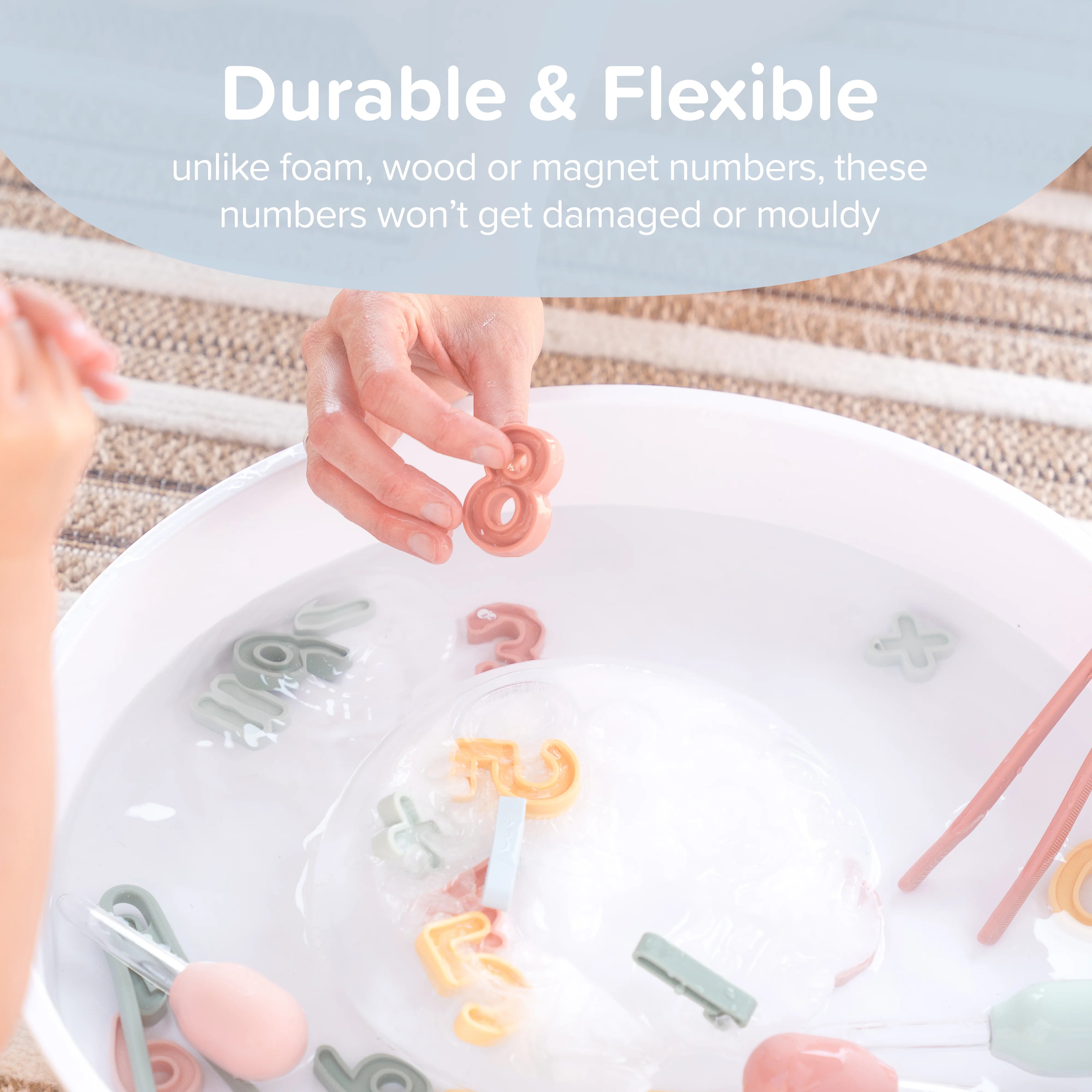 Durable and Flexible - Unlike foam, wood or magnet numbers, these numbers won't get damaged or mouldy