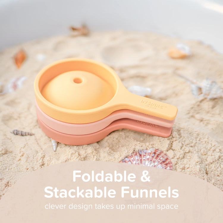 Foldable & Stackable Funnels - Clever design takes up minimal space