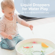 Liquid Droppers for Later Play. Use as a bath toy or in water play.