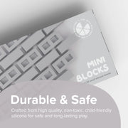 Mini Blocks are made from child-friendly silicone