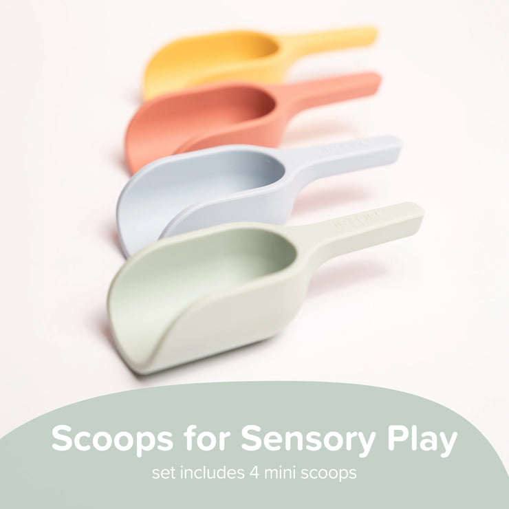 Scoops for Sensory Play. Set includes 4 mini scoops.