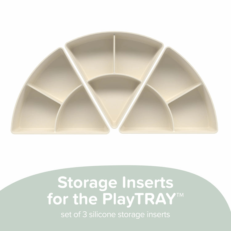 Storage Inserts for the PlayTRAY - Set of 3 silicone storage inserts