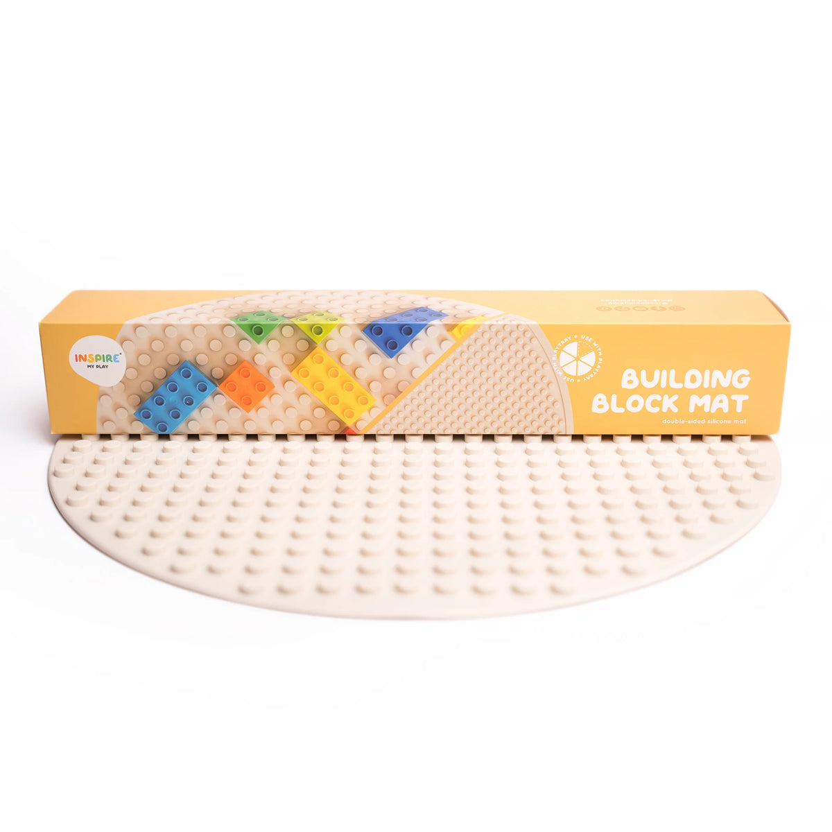 Building Stone Mat Reversible Building Block Base Plate Mat for the PlayTRAY – Inspire My Play